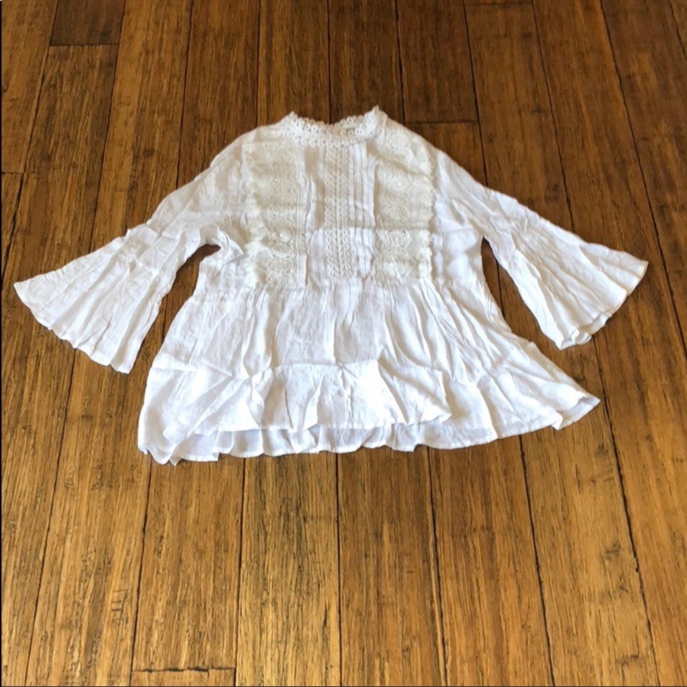Lace Trim babydoll top - Picture 3 of 4